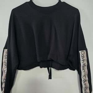 Calvin Klein Women's Black Cropped Top